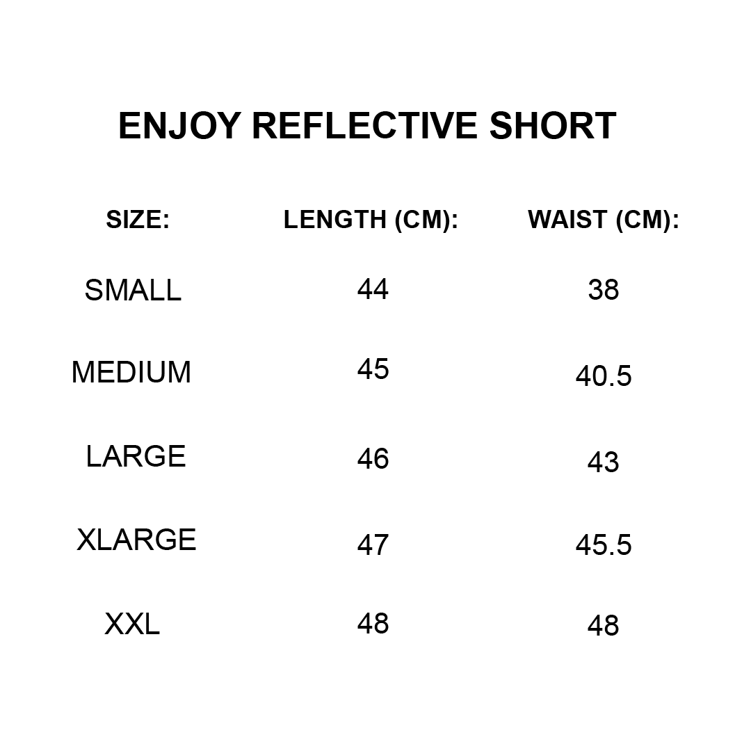 ENJOY REFLECTIVE SHORT - BLACK