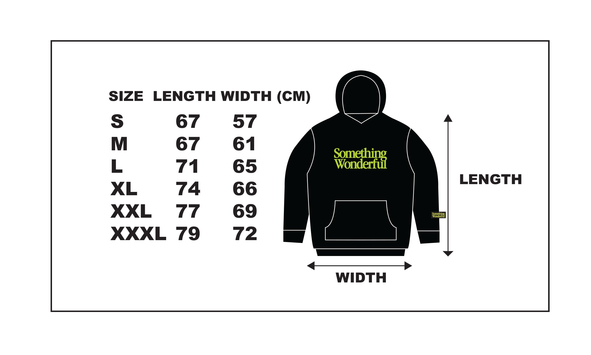Black hoody with embroidered green logo