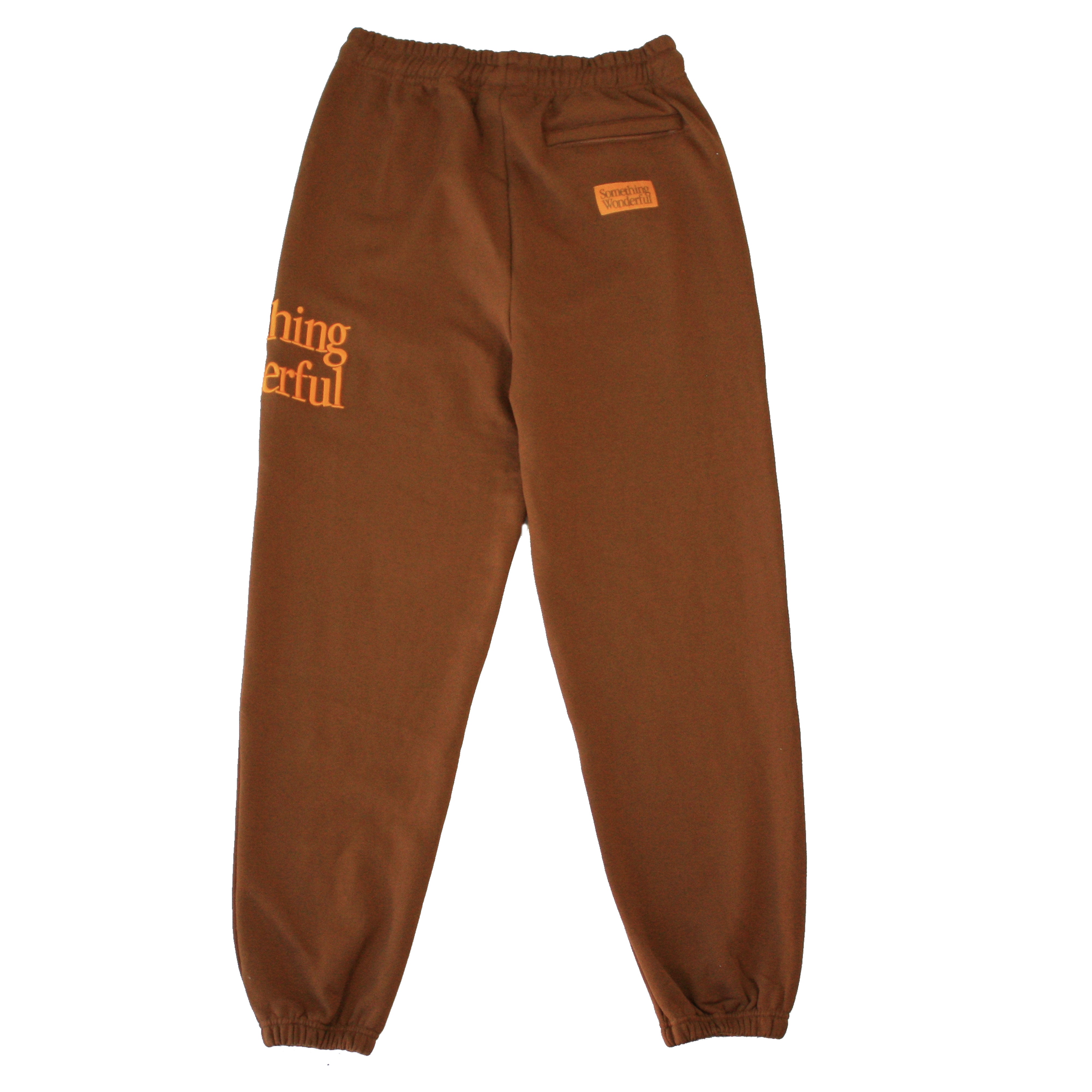 French Terry Logo Sweatpant - Brown